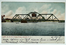 R. W. & O Swing Bridge Charlotte NY Souvenir Post Card Antique UDB Postcard 1907 picture