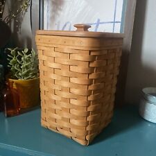 Longaberger Basket With Liner And Lid -1996 picture