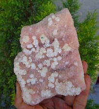 Apophyllite Crystals On Light Pink Chalcedony Coral Matrix Minerals Specimen#H17 picture