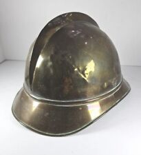 Authentic Early Victorian Brass French Firemans's Helmet Original Patina    picture