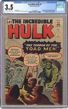 Incredible Hulk #2 CGC 3.5 1962 2141065001 1st app. green Hulk picture