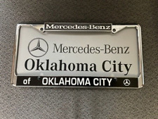 Mercedes Benz of Oklahoma City Metal License Plate Frame & Plastic Sheet Used picture