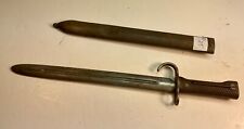 #25 JAPANESE WWII CHILDS TRAINER BAYONET w/SCABBARD +CAST IRON HANDLE picture