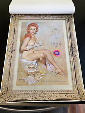 1970 HAROLDS CLUB RENO full 4-page original pinup nude POSTER Calander picture