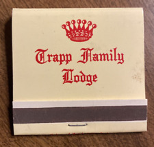 Vintage Trapp Family Lodge Stowe Vermont VT Advertising Hotel Matchbook MA2a picture
