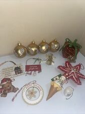 Assorted Lot Christmas Ornaments Vintage and Current picture