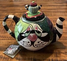 Clancy Cat Teapot By Swak Lynda Cornielle 1998 picture