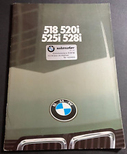 1982 BMW 518 520i 525i 528i - Vintage Original 54-page Sales Brochure - ITALIAN picture