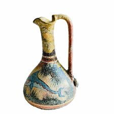 Copy Small Minoan Oinochoe Vase Hand Painted Jug 1500 BC Dolphins P Vaglis READ picture
