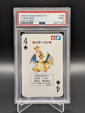 1996 PSA 9 Charizard Pokemon Poker Set Red Playing Card 4 of Clubs Mint picture