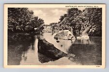 South Of Poteau OK-Oklahoma, Goat's Bluff, Antique, Vintage c1938 Postcard picture