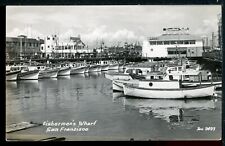 RPPC Fisherman's Wharf San Francisco CA Vintage Postcard Zan 2493 M1355a picture