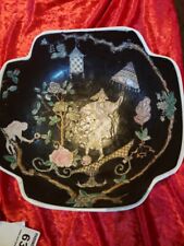 **Vintage Large Asian Decorative Bowel. Rare Find. Home Decor/Made In MACAU.** picture