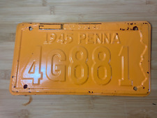 Vintage 1955 Pennsylvania License Plate 4G881 - Repainted picture