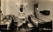 CPA AK S. S. Ile de France - A Typical Stateroom - 2nd Class - Ships (774760) picture