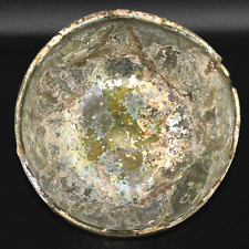Very Large Ancient Roman Glass Bowl with Iridescent Patina Circa 1st Century AD picture