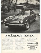 1971 TRIUMPH GT6 ORIGINAL AD It Looks Good in races, too PRINT racing SCCA  picture