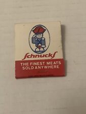 Vintage Schnucks Matchbook Grocery Store Full Unstruck Ad Matches Souvenir picture