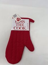 Vintage Myra Colby Designs 1990 Kiss the Cook Oven Mitt NWT Made In USA picture