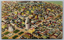 Postcard MO Aerial Bird's-Eye View of St Louis Missouri W2 picture
