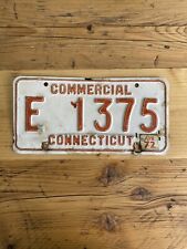 Vintage Connecticut Commercial 1972 US Car License Plate E 1375 picture