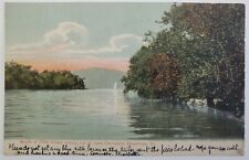 Vergennes, VT Mouth of Otter Creek to Lake Champlain 1908 Antique Postcard b26 picture