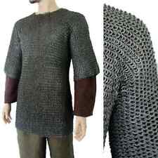 Chain Mail Flat Riveted with Flat Washer Shirt Chain Mail Haubergeon armor, picture