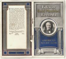EDISON Catalog 48 page booklet November 1906 GOLD MOULDED RECORDS; phonograph co picture
