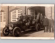 c1910 EARLY Fire Truck Department Station Oskaloosa Iowa IA RPPC Postcard picture