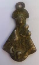 Medieval medal of the Virgin in silver 3.81 grams and 33x18 mm. Without cleaning picture