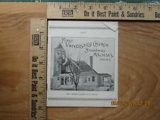 first universalist church broadway machias me 1898 booklet picture