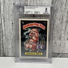 1985 Garbage Pail Kids Series 1 Glossy Nervous Rex 24a Beckett BGS Grade 8 NM MT picture