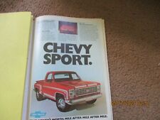 1976 Chevy SPORT Pickup Truck ad 8 x 11