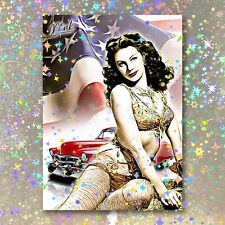 Yvonne De Carlo Hologrpahic Pin-Up Patriot Sketch Card Limited 1/5 Dr. Dunk picture