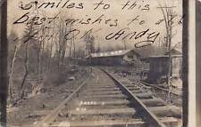 ZC1/ Mabscott West Virginia RPPC Postcard c1910 C&O Railroad Depot 164 picture