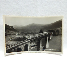TRAIN ON BRIDGE GERMANY GSTAAD MONTREUX OBERLANDBAHN picture