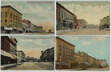 5 1910-1920 era Mendota Illinois Street Scene Postcards Clean Cards  picture
