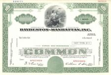 Raybestos-Manhattan, Inc. - 1929 dated Specimen Stock Certificate - Specimen Sto picture