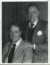 1986 Press Photo Don Ameche and Bob Hope in A Masterpiece of Murder, on NBC. picture