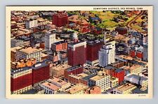 Des Moines IA-Iowa, Downtown District, Antique Vintage Souvenir Postcard picture