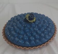Vintage Very Blueberry Pie Plate With Lid Made In JAPAN picture