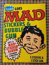 SINGLE PACK: 1983 Fleer Goes MAD STICKERS Unopened / Sealed Wax Pack VERY RARE picture