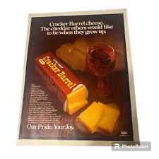 1980 Kraft Cracker Barrel Cheese Original Vintage Print Ad picture