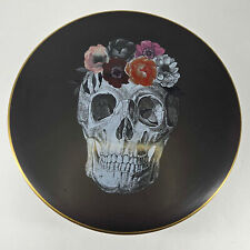 Harvest Green Studio Halloween Day of the Dead Floral Skull cake cupcake stand picture