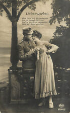 German WWI Romance Postcard Liebeswerben Courtship picture
