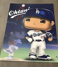 Los Angeles Dodgers Shohei Ohtani MLB funko Style print picture