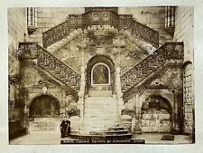 SPAIN BURGOS Cathedral Staircase Two Photos Vintage c1890 picture