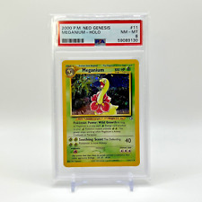 PSA 8 Meganium 11/111 Holo Rare Neo Genesis WOTC Pokemon Card Near Mint NM MT picture