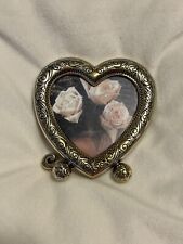 Brighton Sweetheart Heart Shaped Silver Plated Photo Picture Frame 3x3” picture