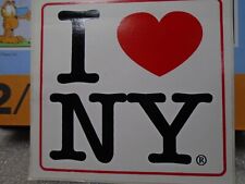 I Love New York Sticker 3 1/2 x 3 1/2 picture